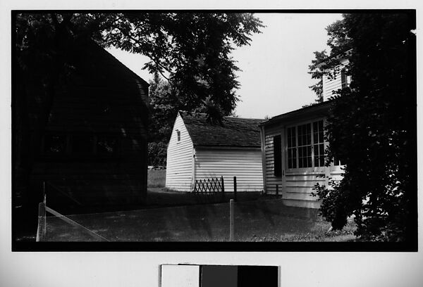 [Clapboard House and Barns Behind Wire Fence], Walker Evans (American, St. Louis, Missouri 1903–1975 New Haven, Connecticut), Film negative 