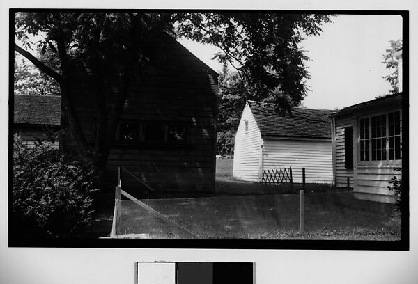 [Clapboard House and Barns Behind Wire Fence], Walker Evans (American, St. Louis, Missouri 1903–1975 New Haven, Connecticut), Film negative 