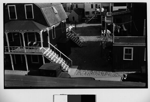 [Beachfront Clapboard Houses], Walker Evans (American, St. Louis, Missouri 1903–1975 New Haven, Connecticut), Film negative 