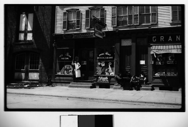 [Street Scene, Philmont, New York], Walker Evans (American, St. Louis, Missouri 1903–1975 New Haven, Connecticut), Film negative 