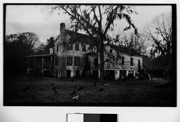 [Wooden House in Field on Raised Foundation, Georgia], Walker Evans (American, St. Louis, Missouri 1903–1975 New Haven, Connecticut), Film negative 