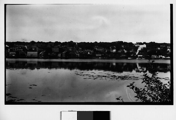 [Houses and Train on Railroad Track, Seen from Across River], Walker Evans (American, St. Louis, Missouri 1903–1975 New Haven, Connecticut), Film negative 