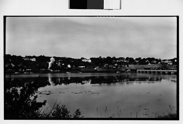 [Houses and Train on Railroad Track, Seen from Across River], Walker Evans (American, St. Louis, Missouri 1903–1975 New Haven, Connecticut), Film negative 