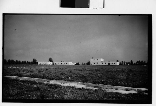 [Military Academy Buildings in Field, Miami, Florida], Walker Evans (American, St. Louis, Missouri 1903–1975 New Haven, Connecticut), Film negative 