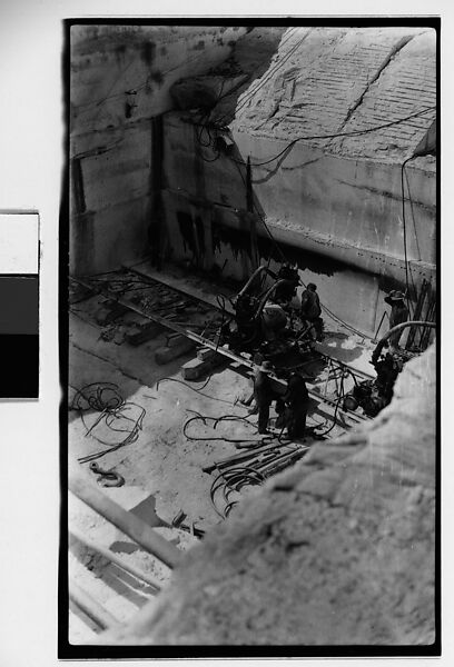 [Workers in Quarry], Walker Evans (American, St. Louis, Missouri 1903–1975 New Haven, Connecticut), Film negative 