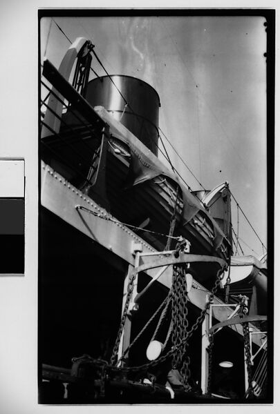 [Hull and Rigging of Docked Ship], Walker Evans (American, St. Louis, Missouri 1903–1975 New Haven, Connecticut), Film negative 