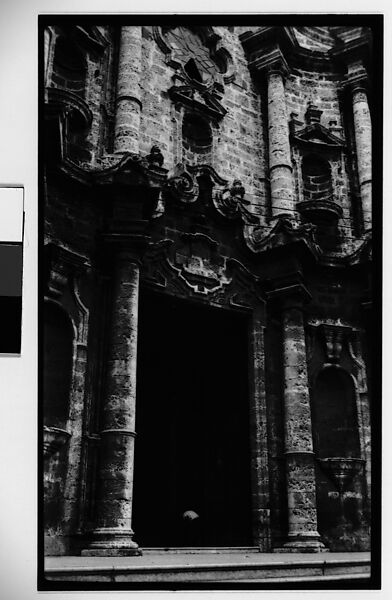 [Façade Detail of La Catedral de la Virgen María de la Concepción, Havana, Cuba], Walker Evans (American, St. Louis, Missouri 1903–1975 New Haven, Connecticut), Film negative 