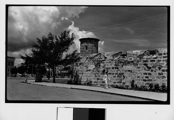 [Rampart and Tower, El Castillo de San Salvador de la Punta Fortress, Havana, Cuba], Walker Evans (American, St. Louis, Missouri 1903–1975 New Haven, Connecticut), Film negative 