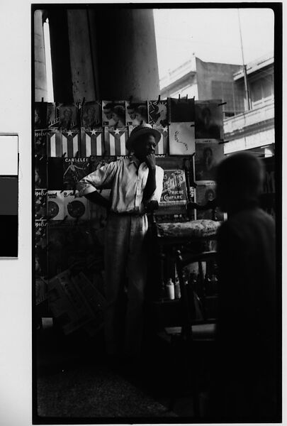 Walker Evans | [Young Man in Front of Newspaper Kiosk, Havana] | The ...