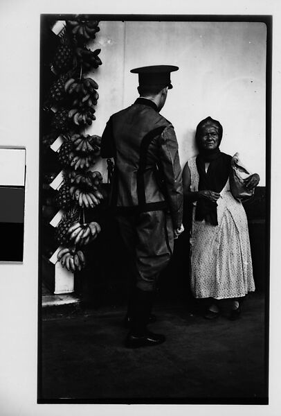 [Policeman Speaking to Fruit Vendor on Street, Havana], Walker Evans (American, St. Louis, Missouri 1903–1975 New Haven, Connecticut), Film negative 