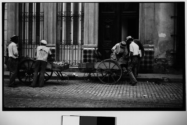 [Vendors and Carts on Street, Havana], Walker Evans (American, St. Louis, Missouri 1903–1975 New Haven, Connecticut), Film negative 