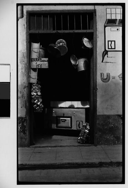 [Doorway of Kitchenware Shop, Havana], Walker Evans (American, St. Louis, Missouri 1903–1975 New Haven, Connecticut), Film negative 