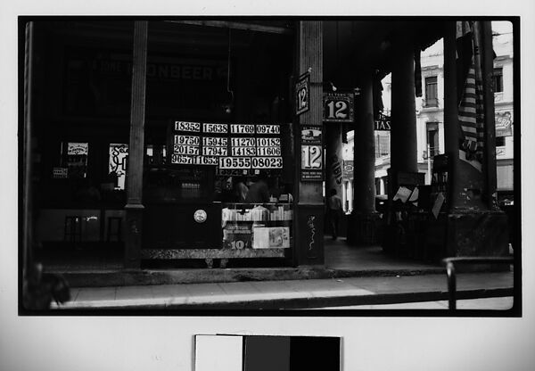 Walker Evans | [Lottery Ticket Shop Under Colonnade ...