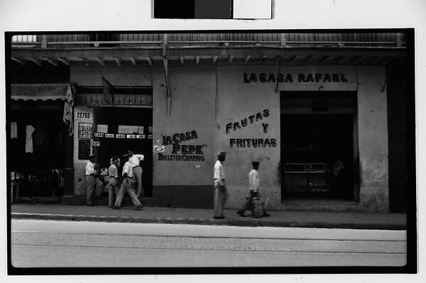 Walker Evans | [Street Scene in Front of Lottery Ticket Shop 