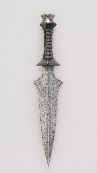 Dagger, Iron, wood, tin, African 