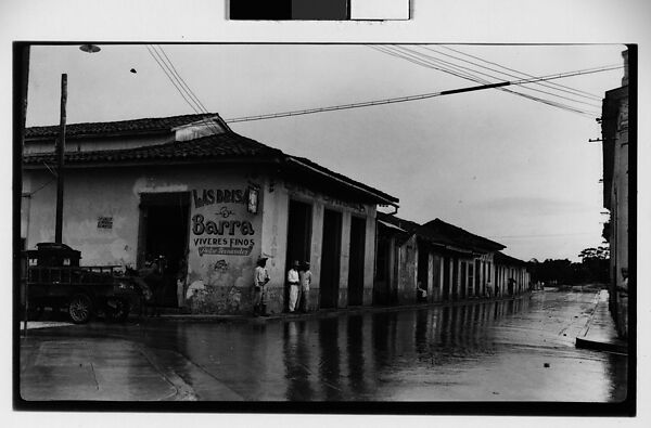 [Street Scene in Front of Restaurant "Las Brisas Barra", Havana], Walker Evans (American, St. Louis, Missouri 1903–1975 New Haven, Connecticut), Film negative 