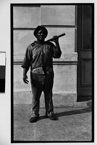 [Coal Dockworker, Havana], Walker Evans (American, St. Louis, Missouri 1903–1975 New Haven, Connecticut), Film negative 