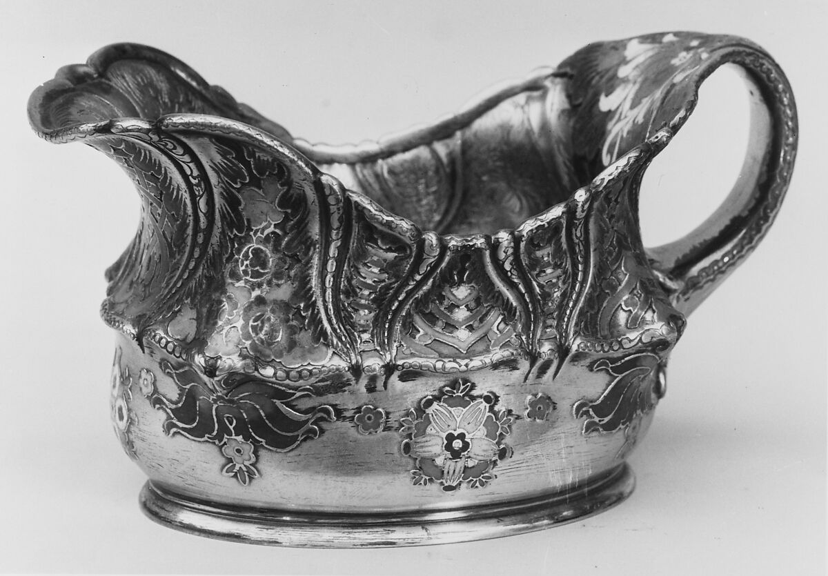 Creamer, Tiffany &amp; Co. (1837–present), Silver, silver-gilt and enamel, American