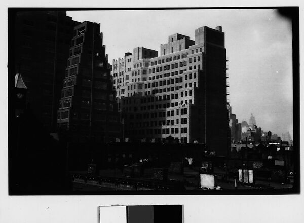 [Step-Back, High-Rise Buildings, New York City], Walker Evans (American, St. Louis, Missouri 1903–1975 New Haven, Connecticut), Film negative 