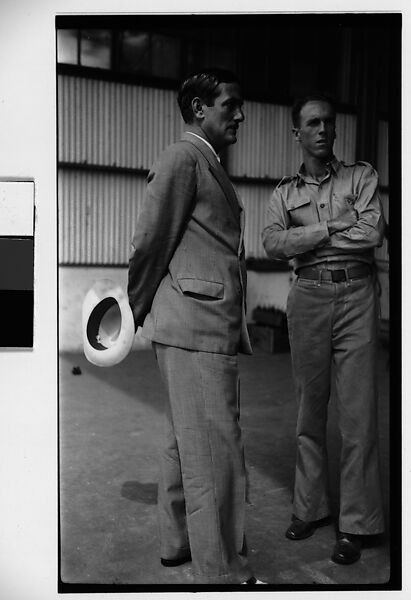 [Jose Antonio Fernandez de Castro and Unidentified Man, Havana], Walker Evans (American, St. Louis, Missouri 1903–1975 New Haven, Connecticut), Film negative 