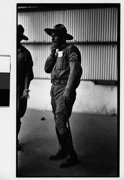 [Man in Uniform, Havana], Walker Evans (American, St. Louis, Missouri 1903–1975 New Haven, Connecticut), Film negative 