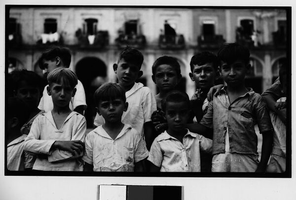 [Boys Posing For Picture, Havana], Walker Evans (American, St. Louis, Missouri 1903–1975 New Haven, Connecticut), Film negative 