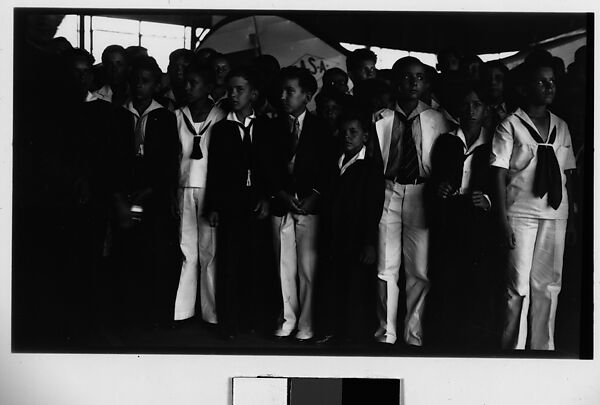 [Boys in Sailor Outfits, Havana], Walker Evans (American, St. Louis, Missouri 1903–1975 New Haven, Connecticut), Film negative 