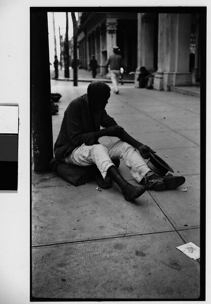 [Beggar Seated on Street, Havana], Walker Evans (American, St. Louis, Missouri 1903–1975 New Haven, Connecticut), Film negative 