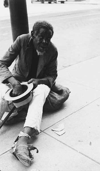 [Beggar Seated on Street, Havana], Walker Evans (American, St. Louis, Missouri 1903–1975 New Haven, Connecticut), Film negative 