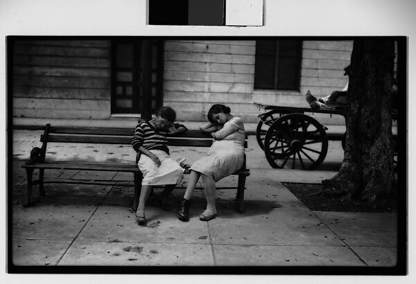 [Two Women Sleeping on Bench, Havana], Walker Evans (American, St. Louis, Missouri 1903–1975 New Haven, Connecticut), Film negative 