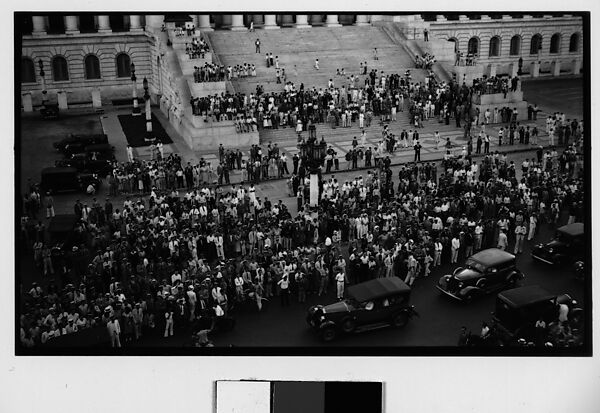 [Public Spectacle on Capitol Steps, From Above, Havana], Walker Evans (American, St. Louis, Missouri 1903–1975 New Haven, Connecticut), Film negative 