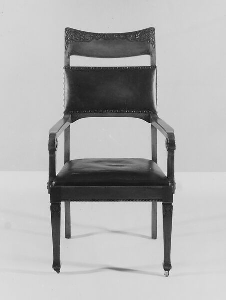 Armchair, Tobey Furniture Company (1875–1954), Cherry, American 