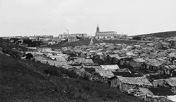[Shanties with Church and Town in Distance, Outskirts of Havana], Walker Evans (American, St. Louis, Missouri 1903–1975 New Haven, Connecticut), Film negative 