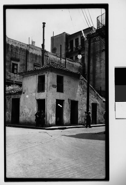 [Building on Street Corner, Outskirts of Havana], Walker Evans (American, St. Louis, Missouri 1903–1975 New Haven, Connecticut), Film negative 