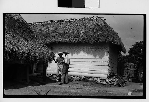 [Farmers in Front of Shanties, Cuba], Walker Evans (American, St. Louis, Missouri 1903–1975 New Haven, Connecticut), Film negative 
