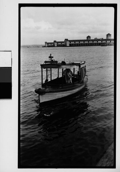 [Covered Boat in Harbor, Cuba], Walker Evans (American, St. Louis, Missouri 1903–1975 New Haven, Connecticut), Film negative 