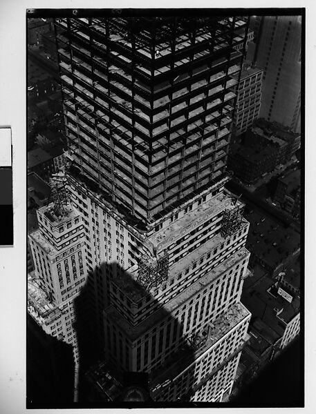 [Chrysler Building Construction Site, From Roof of Chanin Building, New York City], Walker Evans (American, St. Louis, Missouri 1903–1975 New Haven, Connecticut), Film negative 