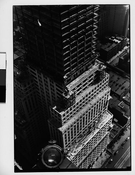 [Chrysler Building Construction Site, From Roof of Chanin Building, New York City], Walker Evans (American, St. Louis, Missouri 1903–1975 New Haven, Connecticut), Film negative 