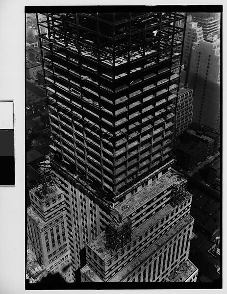 [Chrysler Building Construction Site, From Roof of Chanin Building, New York City], Walker Evans (American, St. Louis, Missouri 1903–1975 New Haven, Connecticut), Film negative 