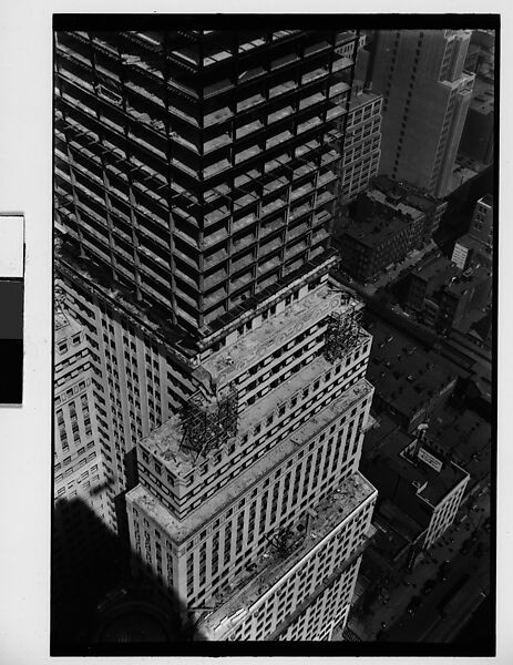 [Chrysler Building Construction Site, From Roof of Chanin Building, New York City], Walker Evans (American, St. Louis, Missouri 1903–1975 New Haven, Connecticut), Film negative 