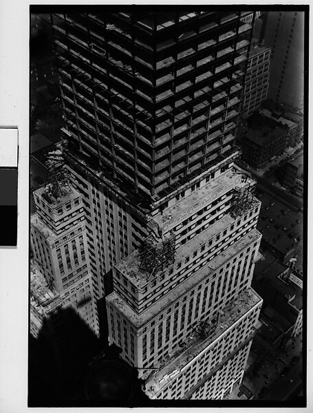 [Chrysler Building Construction Site, From Roof of Chanin Building, New York City], Walker Evans (American, St. Louis, Missouri 1903–1975 New Haven, Connecticut), Film negative 