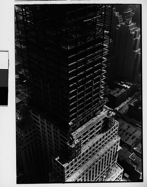 [Chrysler Building Construction Site, From Roof of Chanin Building, New York City], Walker Evans (American, St. Louis, Missouri 1903–1975 New Haven, Connecticut), Film negative 