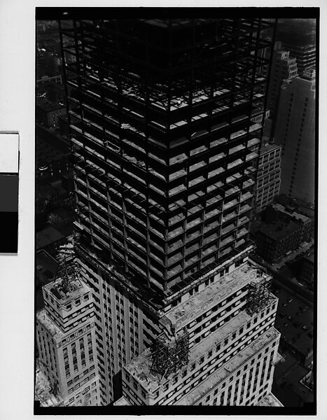 [Chrysler Building Construction Site, From Roof of Chanin Building, New York City], Walker Evans (American, St. Louis, Missouri 1903–1975 New Haven, Connecticut), Film negative 