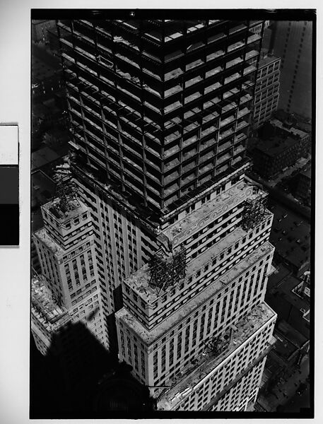 [Chrysler Building Construction Site, From Roof of Chanin Building, New York City], Walker Evans (American, St. Louis, Missouri 1903–1975 New Haven, Connecticut), Film negative 