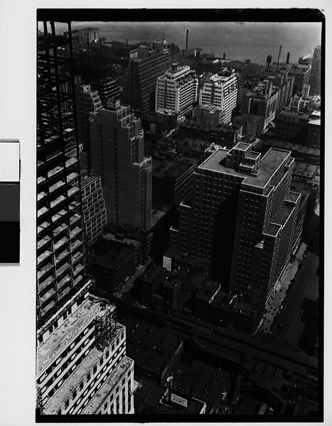 [Chrysler Building Construction Site, From Roof of Chanin Building, New York City], Walker Evans (American, St. Louis, Missouri 1903–1975 New Haven, Connecticut), Film negative 