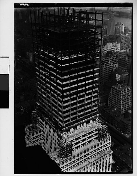 [Chrysler Building Construction Site, From Roof of Chanin Building, New York City], Walker Evans (American, St. Louis, Missouri 1903–1975 New Haven, Connecticut), Film negative 