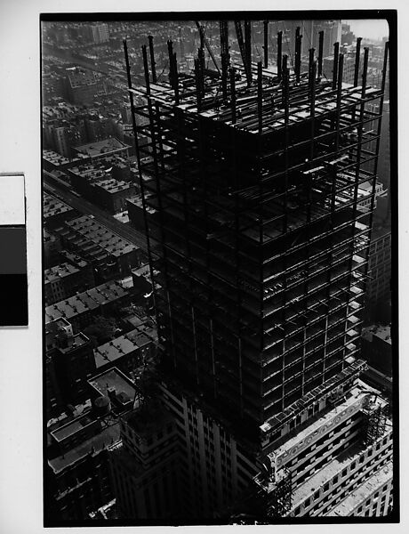 [Chrysler Building Construction Site, From Roof of Chanin Building, New York City], Walker Evans (American, St. Louis, Missouri 1903–1975 New Haven, Connecticut), Film negative 