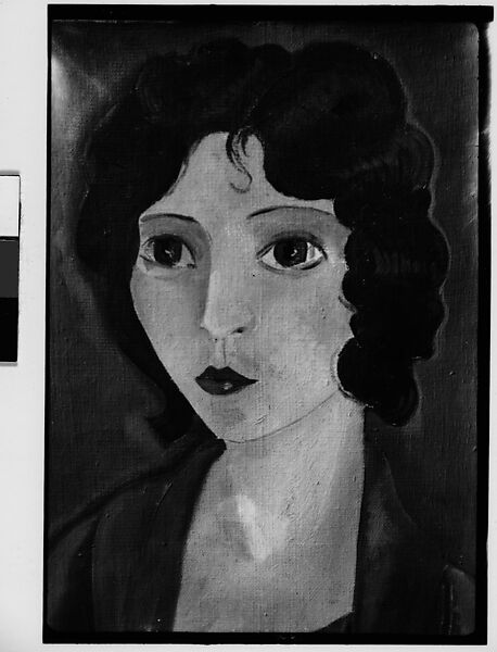 [Painting of a Woman in the Style of Marie Laurencin, Possibly Elisabeth Skolle by Hanns Skolle], Walker Evans (American, St. Louis, Missouri 1903–1975 New Haven, Connecticut), Film negative 
