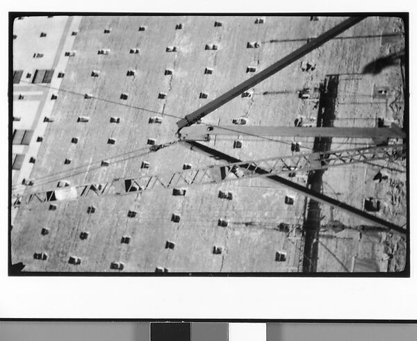 [Construction Site with Cranes, East 14th Street, New York City], Walker Evans (American, St. Louis, Missouri 1903–1975 New Haven, Connecticut), Film negative 
