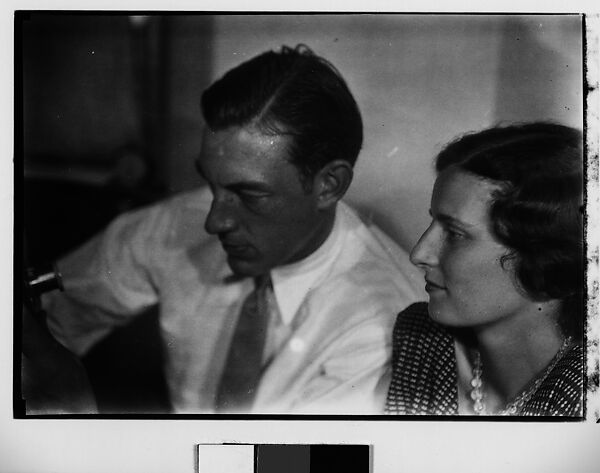 [Unidentified Couple: Dorothy and Harry Harvey?], Walker Evans (American, St. Louis, Missouri 1903–1975 New Haven, Connecticut), Film negative 